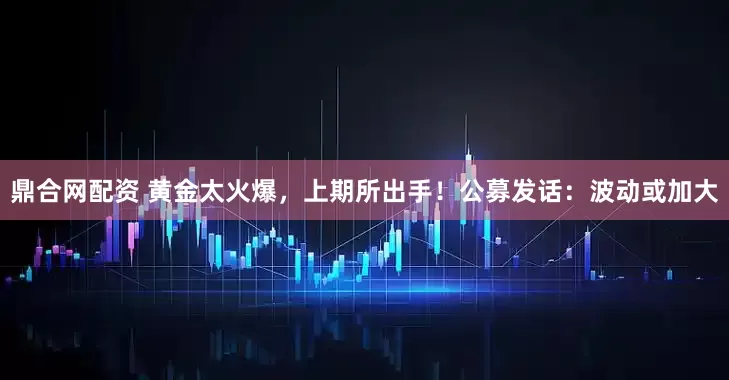 鼎合网配资 黄金太火爆，上期所出手！公募发话：波动或加大